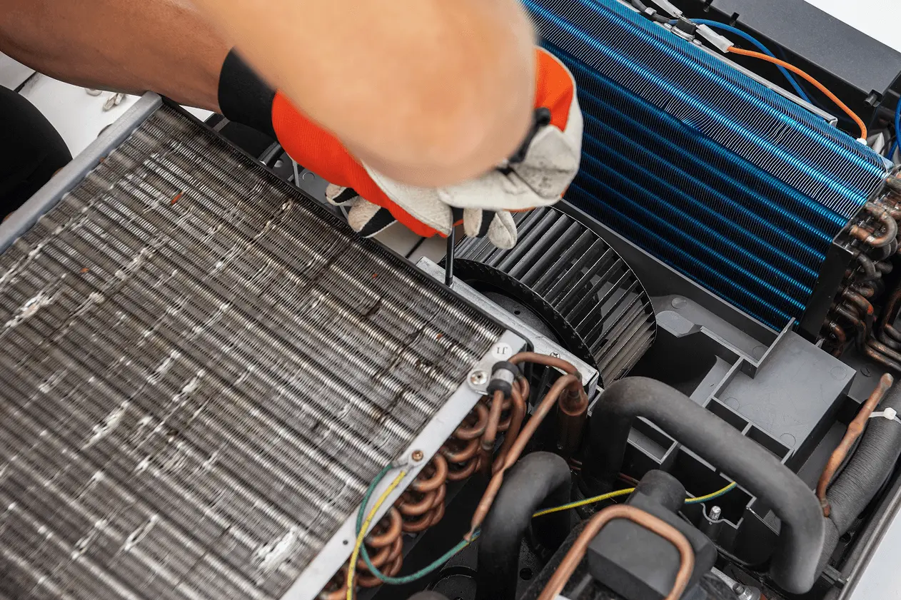 someone working on rv parts